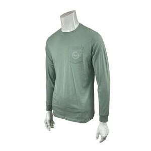 Vineyard Vines Cotton Shirt Youth XL (18) Christmas Whale L/S Pocket Tee Holiday